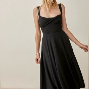 Reformation Ami Dress Black Medium